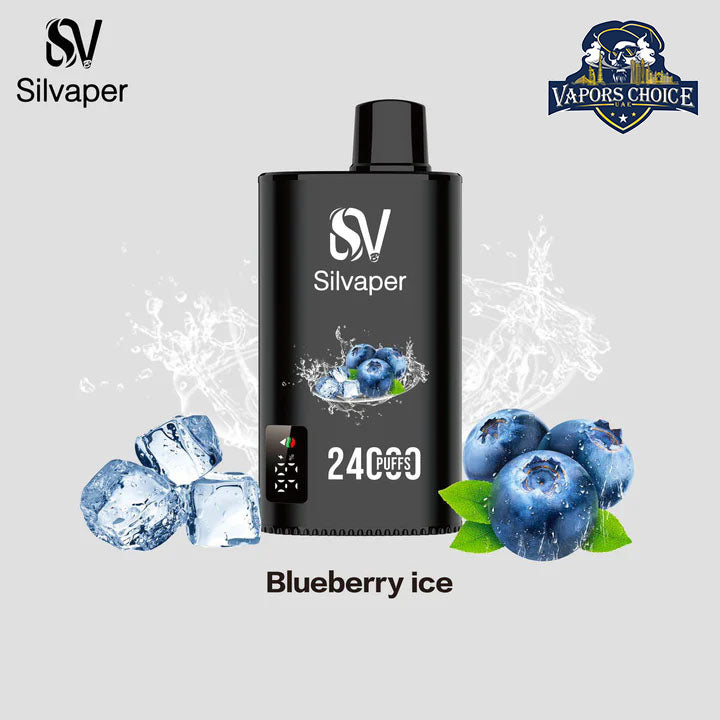SILVAPER 24000 PUFFS (20mg) - DISPOSABLE VAPE Blueberry Ice UAE Ajman & Sharja
